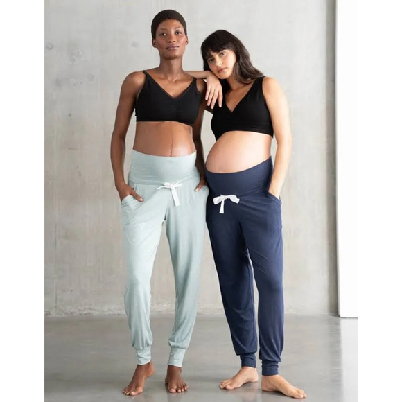 Seraphine Pants - Seraphine Maternity Joggers in Light Sage